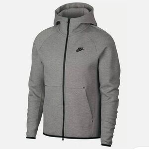 Nike Tech Fleece - Heather Grey Full-Zip Hoodie (OG)